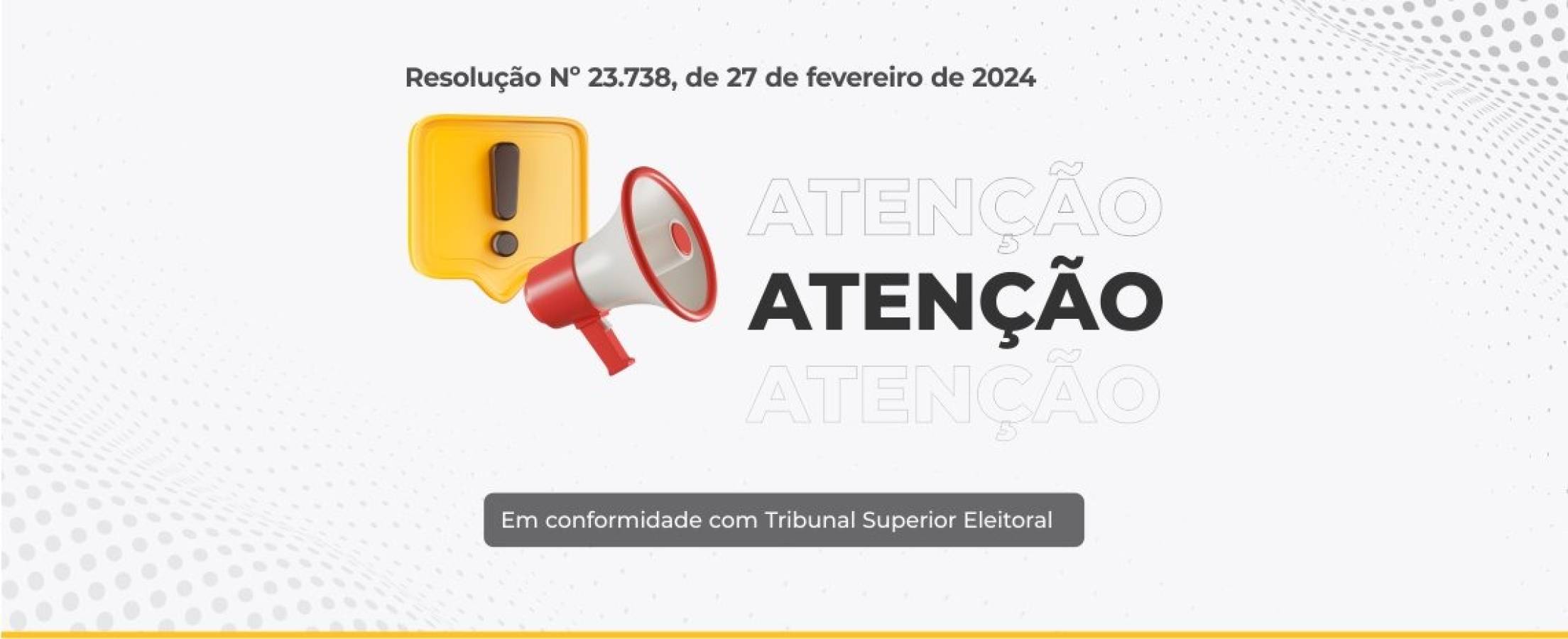 Aviso de Suspensão de Publicidade Institucional durante o Período Eleitoral